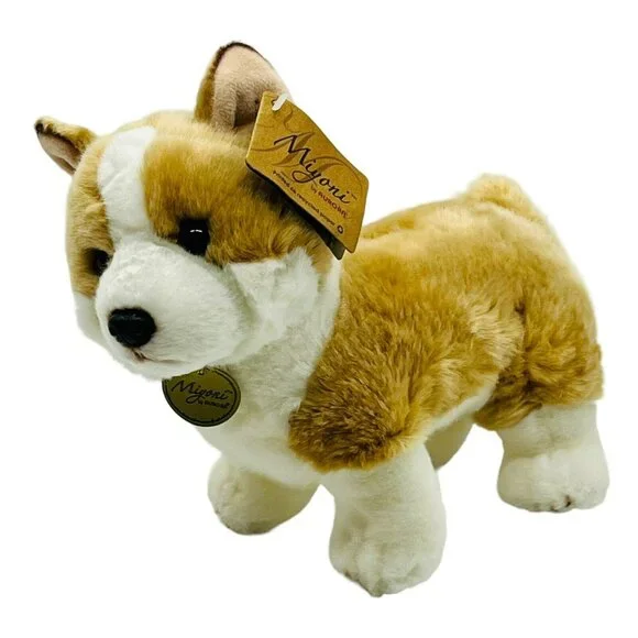 Aurora Miyoni Pembroke Welsh Corgi Plush Stuffed Dog 10 inch Queen Elizabeth
